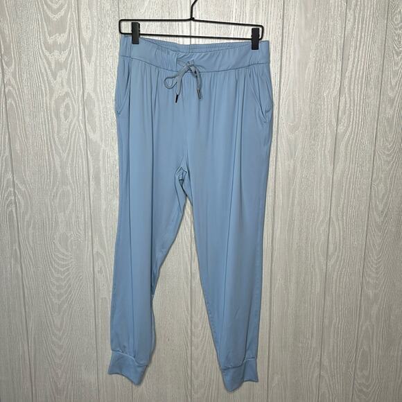 Sage powder blue jogger drawstring tie pant size‎ small - Picture 1 of 5
